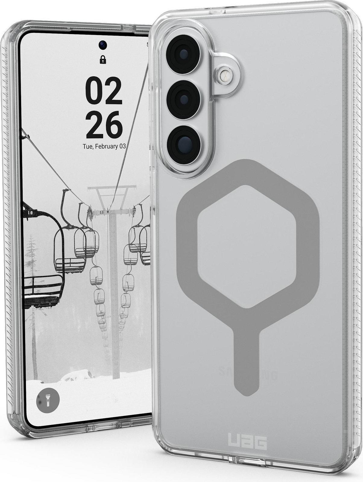 UAG Urban Armor Gear Plyo Case mit Magnet-Modul | Samsung Galaxy S26+ | ice (transparent)/silber | 214540114333 (214540114333)
