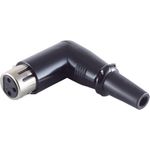 shiverpeaks ®-BASIC-S--XLR-Winkel-Kupplung, schwarz (BS55026)