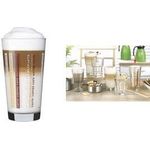 Esmeyer Latte-Macchiato-Glas LINES, 370 ml spülmaschinengeeignet, Durchmesser: 78 mm, Höhe: 143 mm, - 12 Stück (410-865)