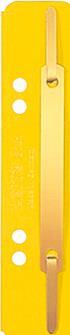 LEITZ Heftstreifen, 35 x 158 mm, Colorspankarton, gelb 320 g-qm, Lochung: 60-80 mm, zum Abheften in Ordner (3701-00-15)