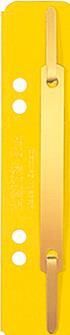 LEITZ Heftstreifen, 35 x 158 mm, Colorspankarton, gelb 320 g-qm, Lochung: 60-80 mm, zum Abheften in Ordner (3701-00-15)