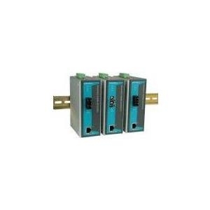 MOXA Industrial Ethernet Medien Konverter, mit Alarmfunktion 1 x RJ45 10-100BaseTX - 1 x LWL-ST 100BaseFX Multimode (IMC-101-M-ST)