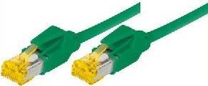 Patchkabel S/FTP, PiMF, Cat 6a, grün, 25,0 m Für 10 Gigabit/s, halogenfrei, mit Draka-Kabel und Hirosesteckern TM31 (bisherige Bezeichnung S/STP) (72225G)