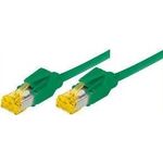 Patchkabel S/FTP, PiMF, Cat 6a, grün, 25,0 m Für 10 Gigabit/s, halogenfrei, mit Draka-Kabel und Hirosesteckern TM31 (bisherige Bezeichnung S/STP) (72225G)