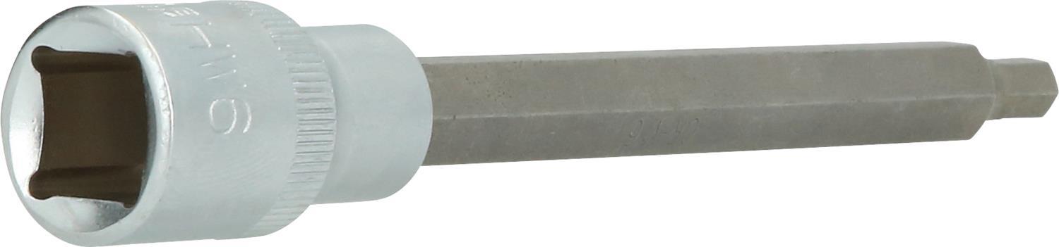 KS TOOLS Werkzeuge-Maschinen GmbH 1/2" Innensechskant Bit-Stecknuss, 140 mm lang, 6 mm (BT022881)