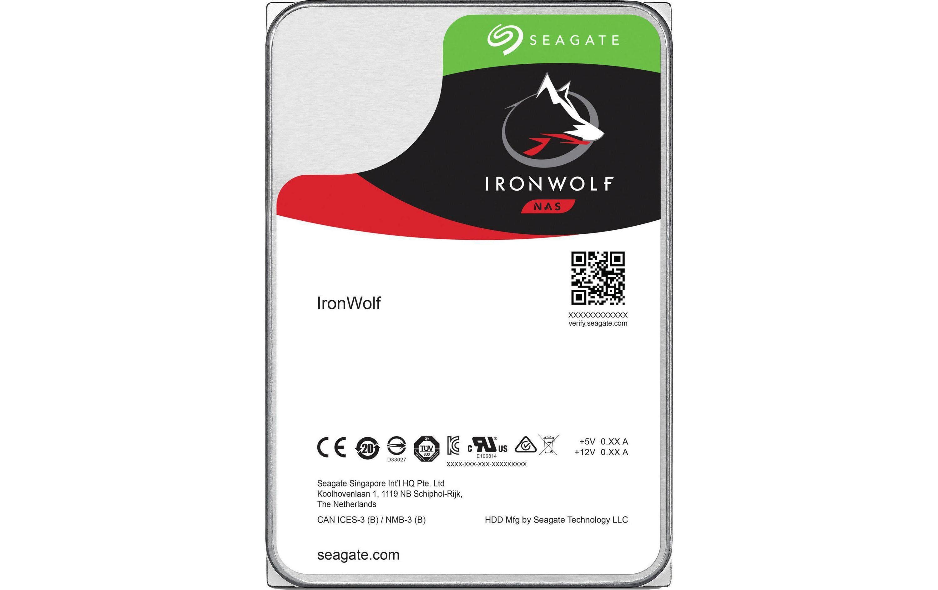 Seagate IronWolf ST12000VN0008 NAS HDD 12 TB 3,5" SATA III 7200 rpm 256 MB