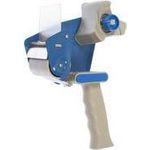 RAADHUIS Handabroller für Verpackungsklebeband, grau / blau stabile Bauweise, für Packbänder 50 mm x 66 m, - 1 Stück (RD-351147)
