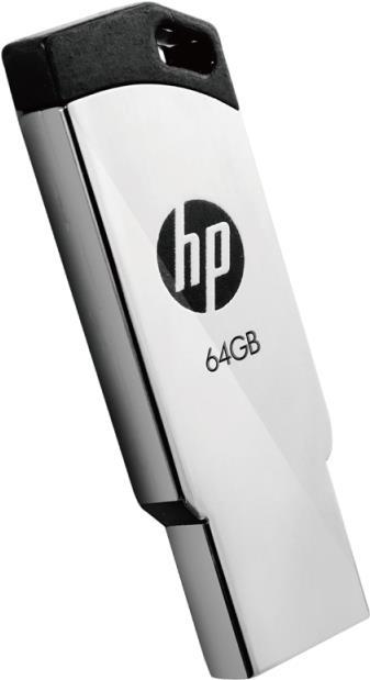 HP v236w USB-Stick 64 GB USB Typ-A 2.0 Silber - Schwarz (HPFD236W-64)
