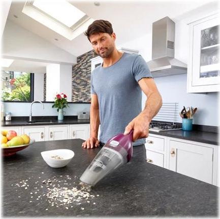 Black & Decker DustBuster NVC115W Handstaubsauger 11,5 min Grau, Violett