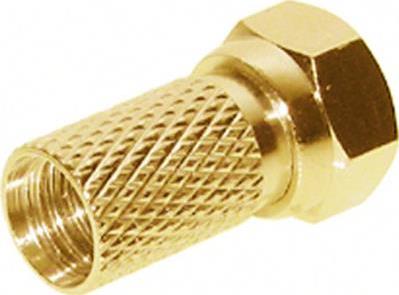 shiverpeaks ®-BASIC-S--F-Stecker 6,7, vergoldet, mit großer Mutter (BS85009-AG)