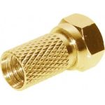 shiverpeaks ®-BASIC-S--F-Stecker 6,7, vergoldet, mit großer Mutter (BS85009-AG)