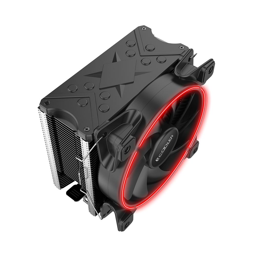 PCCOOLER GI-X6R CPU-Kühler 12 cm 1000–1800 RPM Aluminium Rot