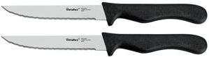 metaltex Steakmesser/Tomatenmesser Basic, schwarz, 2er Set schwarzer Griff, Einsteiger-Serie, rostfreier Edelstahl, - 1 Stück (258134038)