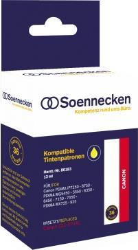 Soennecken Tintenpatrone 80183 wie Canon CLI571XLY gelb (80183)