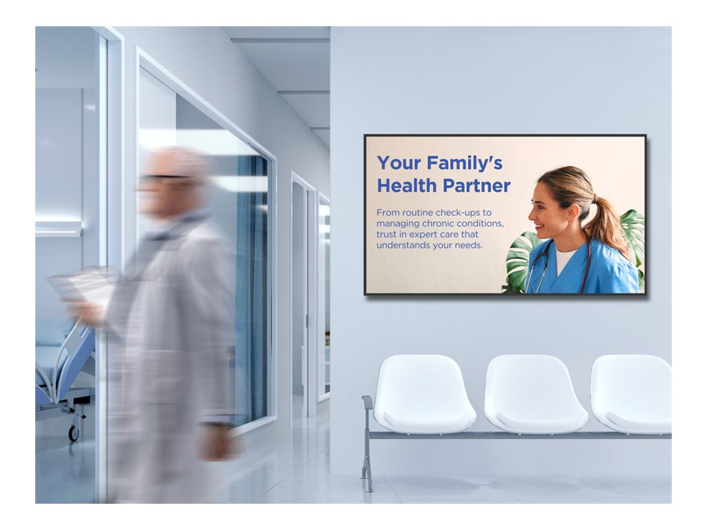 ViewSonic CDE8631-1C 86" 4K Digital Signage Display Schwarz