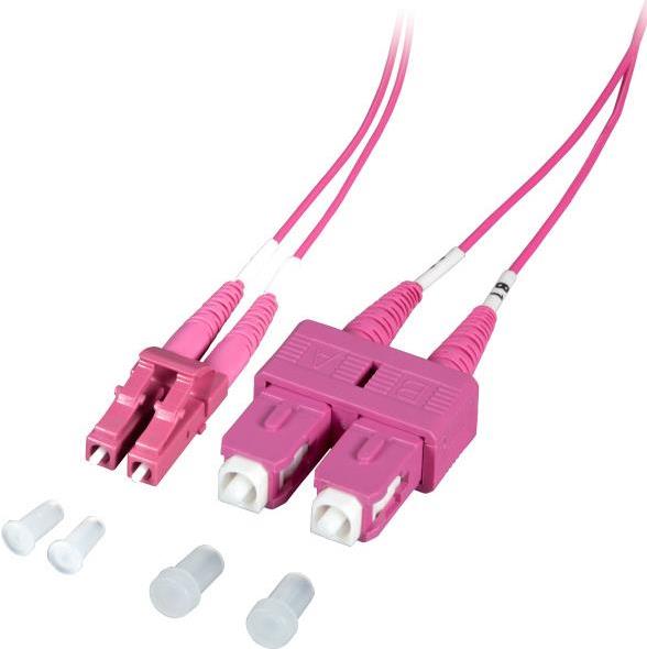 EFB Elektronik O0323.2-1.2 Glasfaserkabel 2 m 2x SC 2x LC OM4 Violett (O0323.2-1.2)