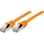 Patchkabel S/FTP (PiIMF), Cat 6A (EIA/TIA), orange, 7,5 m Patchkabel mit besonders schmalem Knickschutz (858537)