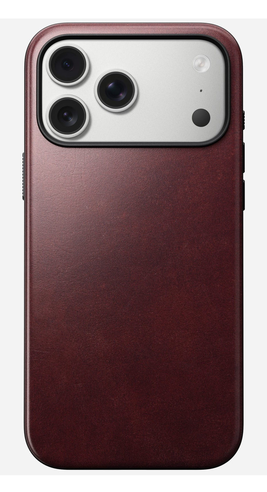 Nomad Modern Leather Case Schutzhülle für iPhone 17 Pro Max 6,9" Burgundy Horween Leder