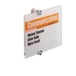 DURABLE Türschild CRYSTAL SIGN® A5 quer 1 SET 482319