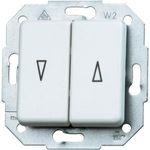 Kopp Einsatz Jalousie-Schalter Europa Arktis-Weiß, Matt 614513080 (614513080)