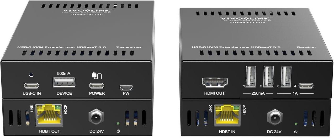 USB-C 4K KVM Extender over HDBT3.0. (VLUSBCEXT151)