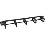 Equip 19" Rack Mount Kabelmanagement-Panel, Schwarz. Typ: Kabelmanagementtafel, Produktfarbe: Schwarz, Gehäusematerial: Kunststoff, Stahl. Breite: 482,6 mm, Tiefe: 44,5 mm, Höhe: 82 mm. Verpackungsbreite: 495 mm, Verpackungstiefe: 95 mm, Verpackungshöhe: 50 mm. Breite des Versandkartons: 505 mm, Länge des Versandkartons: 270 mm, Höhe des Versandkartons: 510 mm (327315)