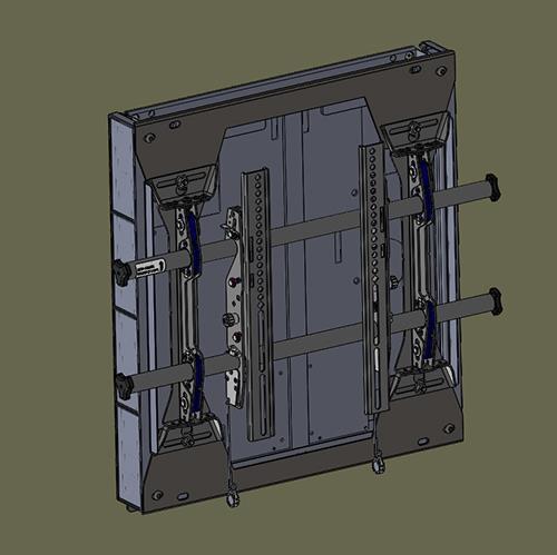 CHIEF Wandhalterung (Schwarz) , manuell höhenverstellbar-> 400 mm,Belastbar von 31-60kg, VESA 100x100 - 650x400 (MSD1U)