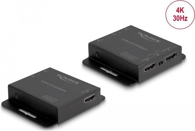 Delock HDMI Extender Set über Cat.6 Kabel 4K 30 Hz (65832)