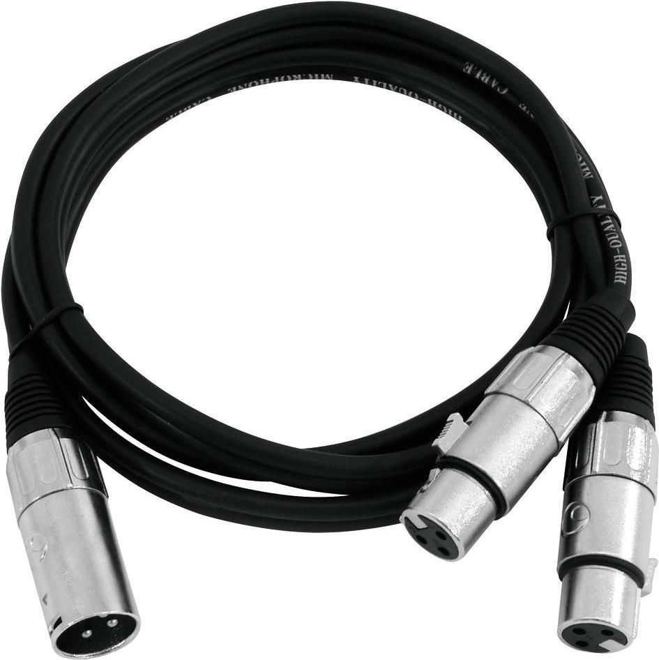 Omnitronic 30225207 Audio-Kabel 0,5 m XLR (3-pin) 2 x XLR (3-pin) Schwarz (30225207)