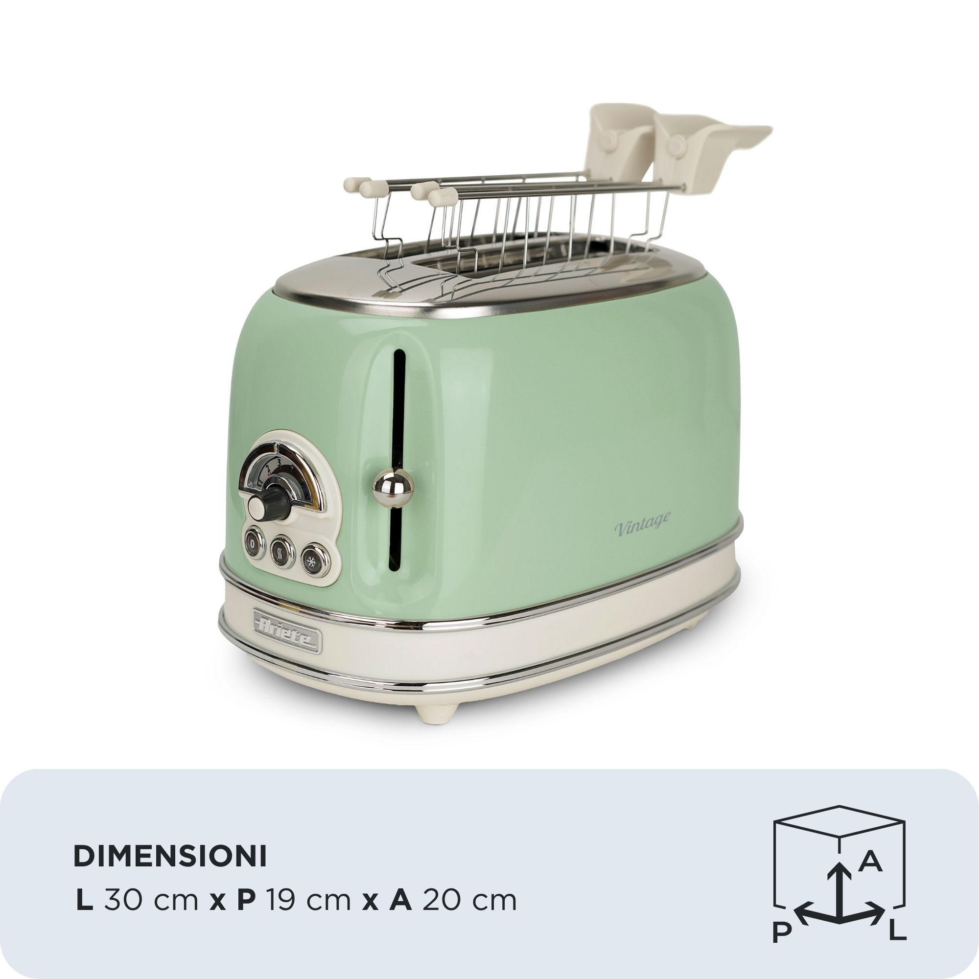 Ariete Vintage 155 2 Scheiben 810 W Grün