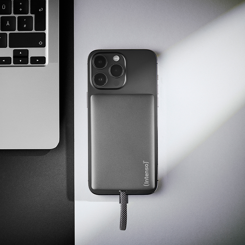 Intenso MC10000 Powerbank 10000 mAh 20 W Schwarz, Grau