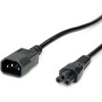 Value 19.99.1119 Stromkabel Schwarz 1,8 m C14-Koppler C5-Koppler (19.99.1119)