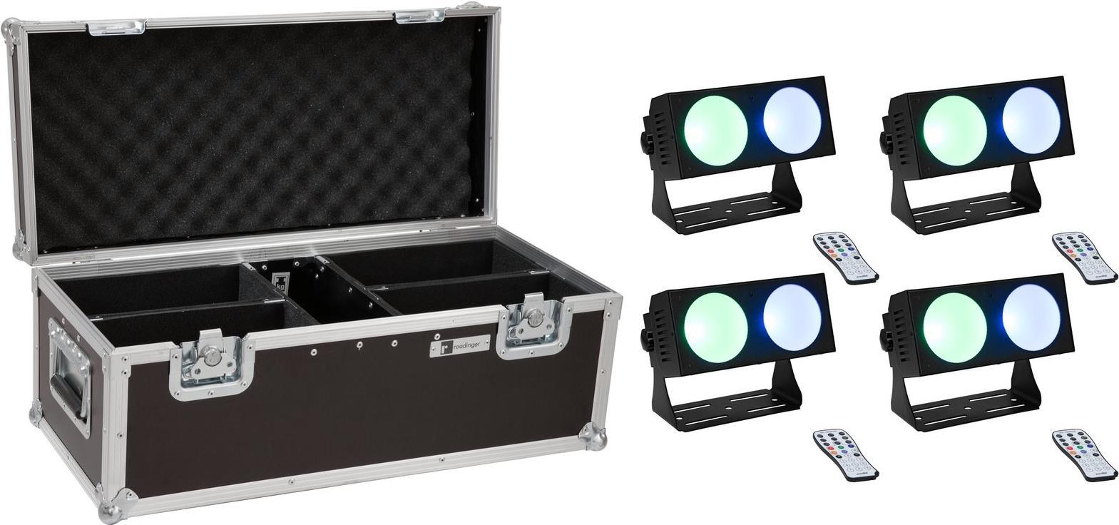 EUROLITE Set 4x LED CBB-2 COB RGB Leiste + Case (20000809)