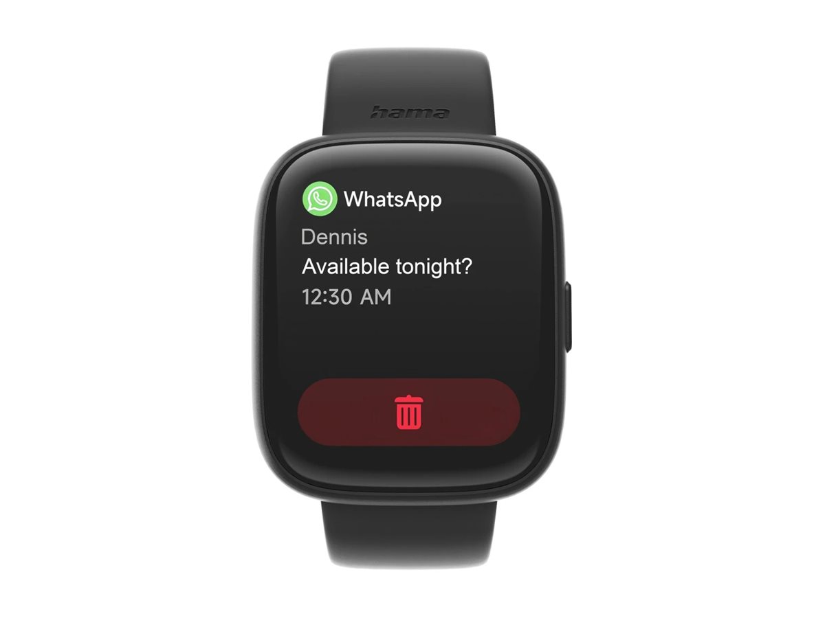 Hama 4000 1.65" Smartwatch 300 mAh Schwarz