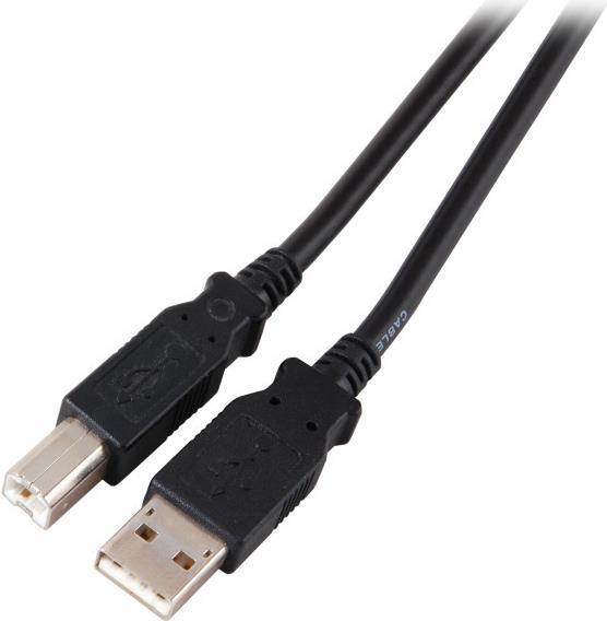 EFB-Elektronik USB2.0 Anschlusskabel A-B, St.-St., 1,5m, schwarz, Classic Hersteller: EFB Elektronik (K5255SW.1,5)