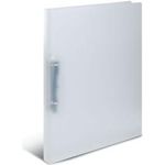HERMA Ringbuch, DIN A4, 2-Ring-Mechanik, weiß transluzent, Rückenbreite: 25 mm, geeignet für A4 - 1 Stück (19159)