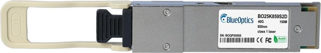 Kompatibler IBM 78P6916 BlueOptics© BO25K859S2D QSFP Transceiver, MPO/MTP, 40GBASE-SR4, Multimode Fiber, 4x850nm, 150M, 0°C/+70°C (78P6916-BO)