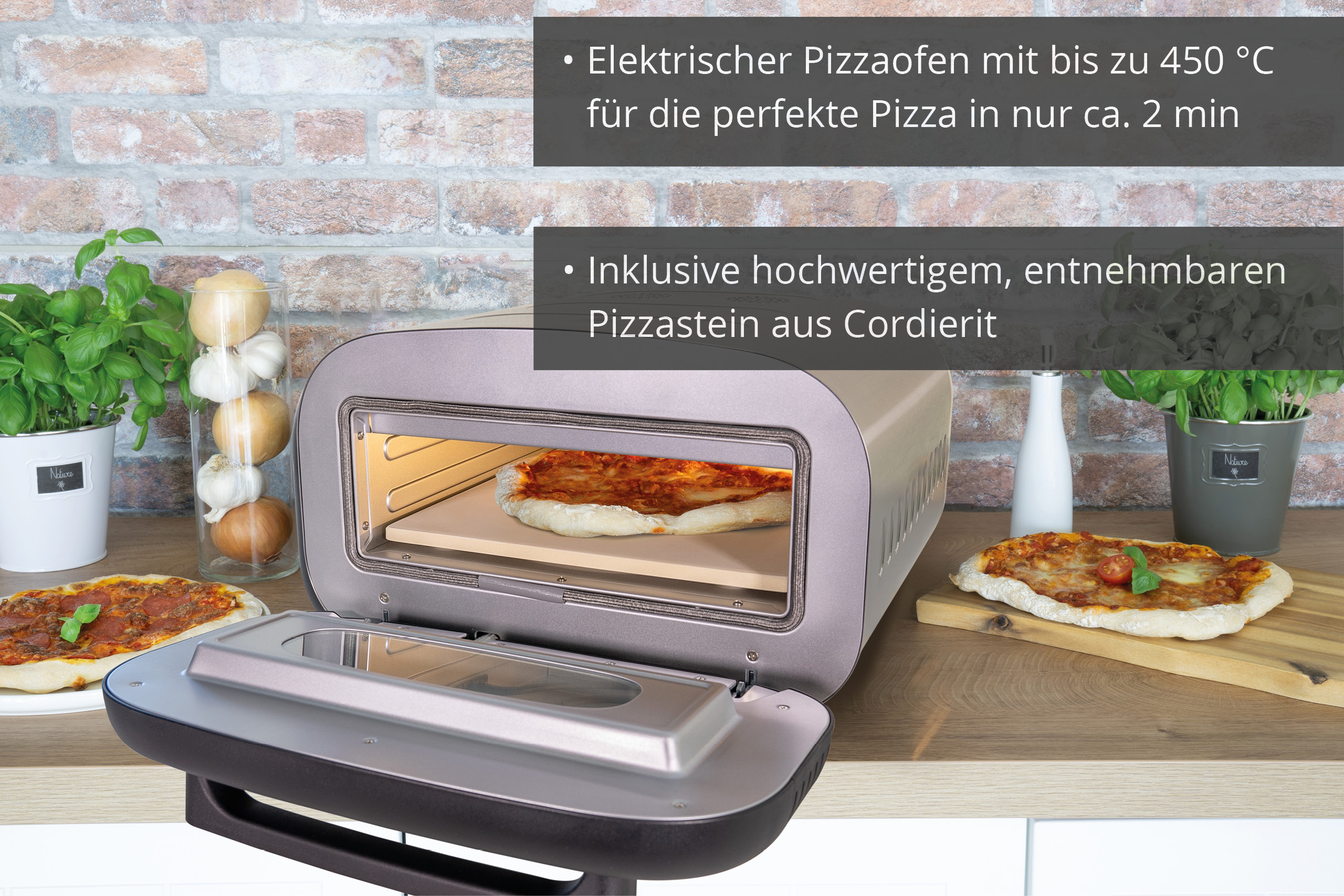 Unold Alfredo Pizzaofen 1700 W Schwarz