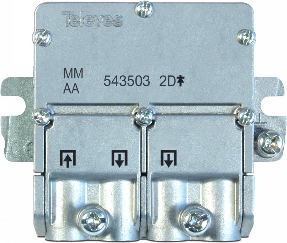 Televes 543503 Kabelspalter oder -kombinator Kabelsplitter Edelstahl (EFV2N)