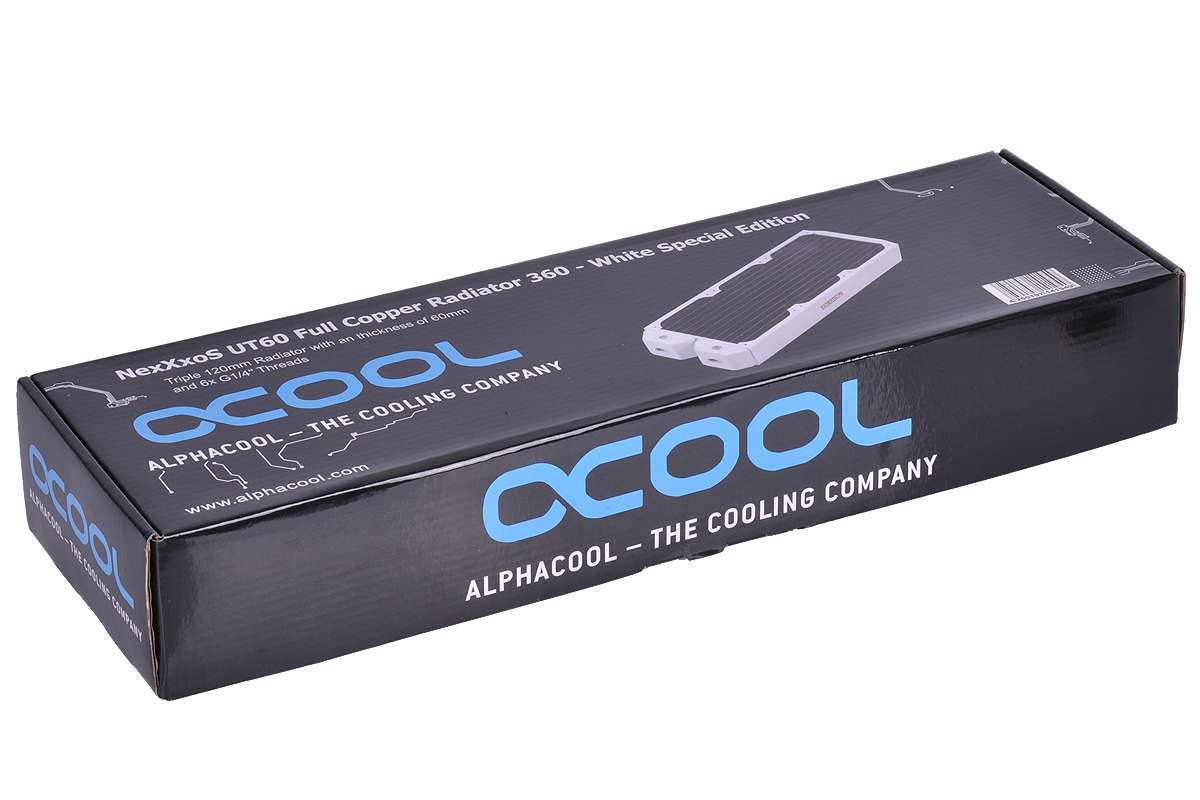 Alphacool NexXxoS UT60 Full Copper 360mm Radiator – White Special Edition