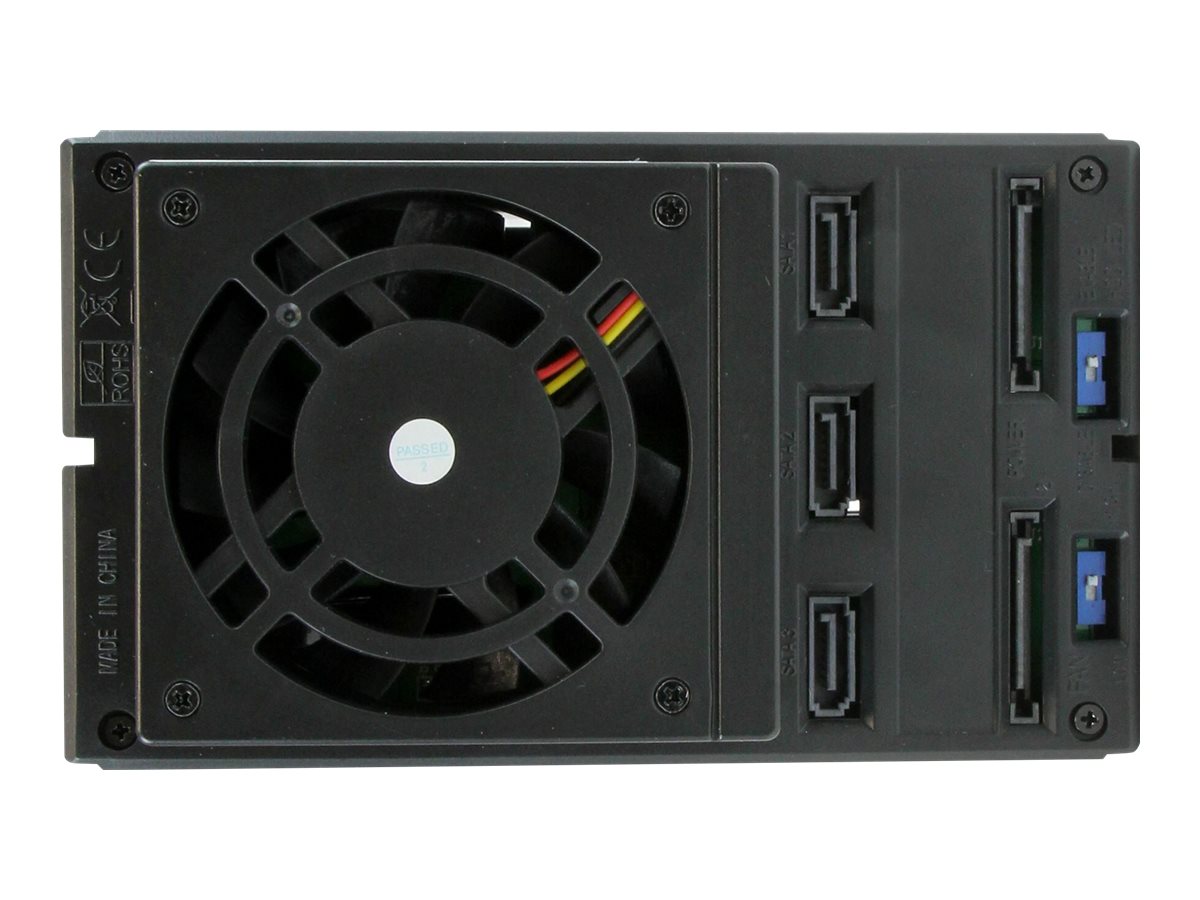 Startech HSB3SATSASBA 3-Bay 3.5" SATA/SAS Mobiles Speicher-Rack Schwarz