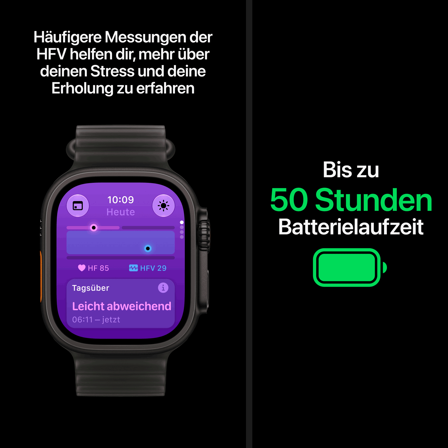 Apple Watch Ultra 4 GPS + Cellular 49mm Titangehäuse Natur mit Milanaise Armband Titan Natur - S