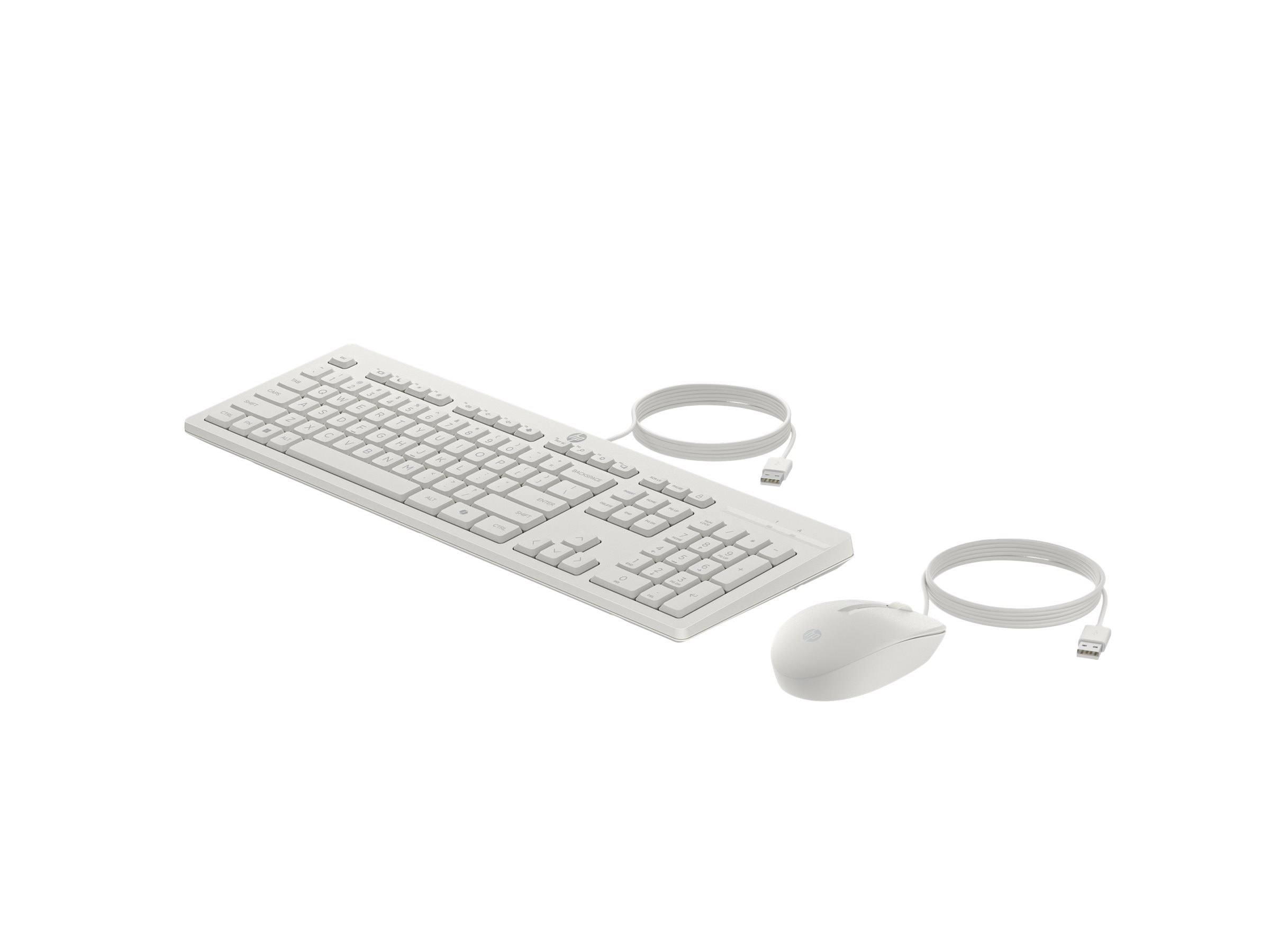 HP 225 Tastatur-und-Maus-Set Kabelgebunden Kaschmirweiß