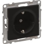 Legrand SEANO SCHUKO Steckd. 765320 Steckklemmen Schwarz lackiert 10 (765320)