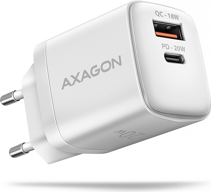 AXAGON ACU-PQ20W wall charger QC3.0/AFC/FCP + PD type-C, 20 W - weiß (ACU-PQ20W)