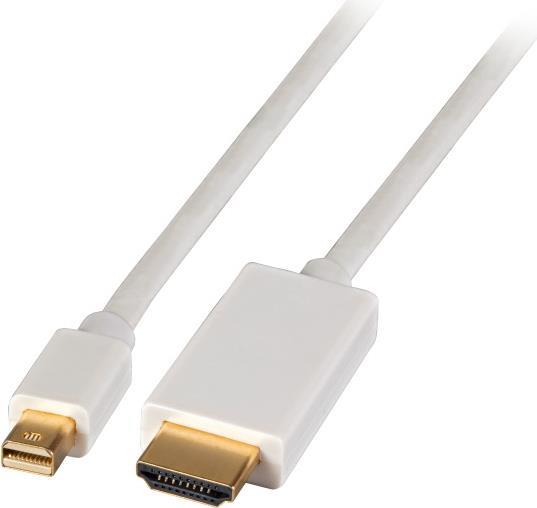 EFB-Elektronik Mini-Display Port 1.2 - HDMI Kabel,St-St, 1m, weiß Hersteller: EFB Elektronik (K5562.1V2)