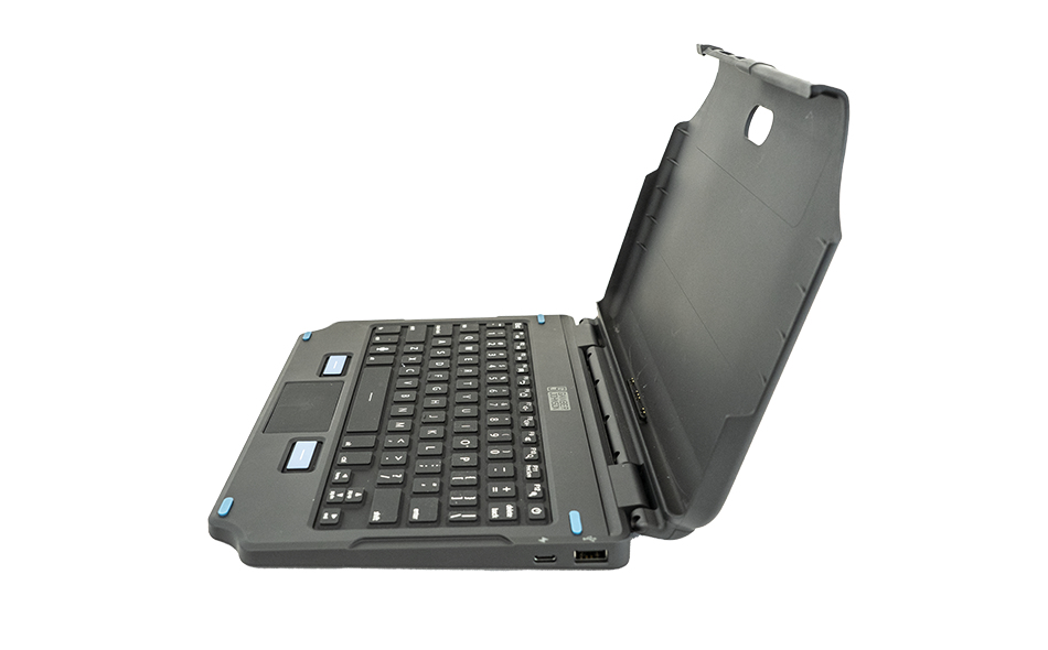Gamber-Johnson 2-in-1 Tastatur und Foliohülle QWERTZ für Samsung Galaxy Tab Active Pro/Active4 Pro Schwarz