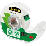 3M Scotch Magic Handabroller inkl. Klebefilm 900, 19mm x 20m Klebefilm: aufgeklebt unsichtbar, matt, beschriftbar (91920H)