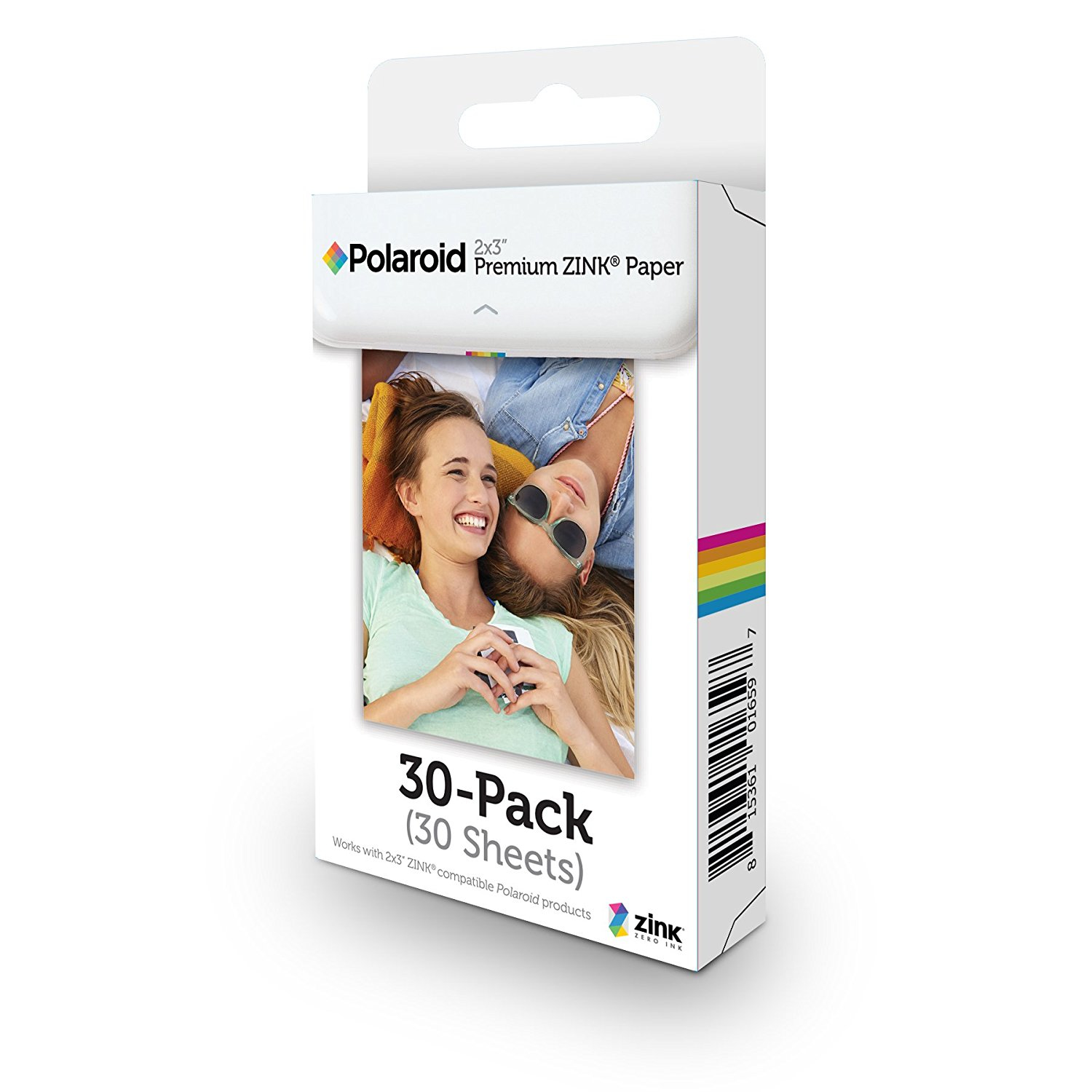 Polaroid Premium ZINK Paper Fotopapier 50.8 x 76.2 mm 30 Blatt Weiß