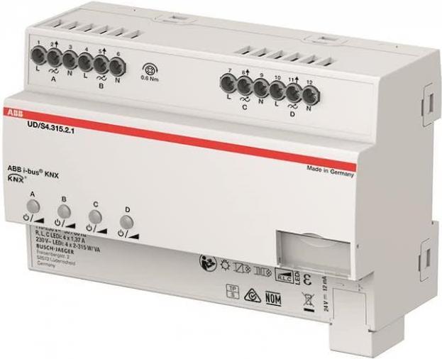 Busch-Jaeger LED-Dimmer 4 x 315 W/VA, B UD/S4.315.2.1 (2CKA006197A0057)